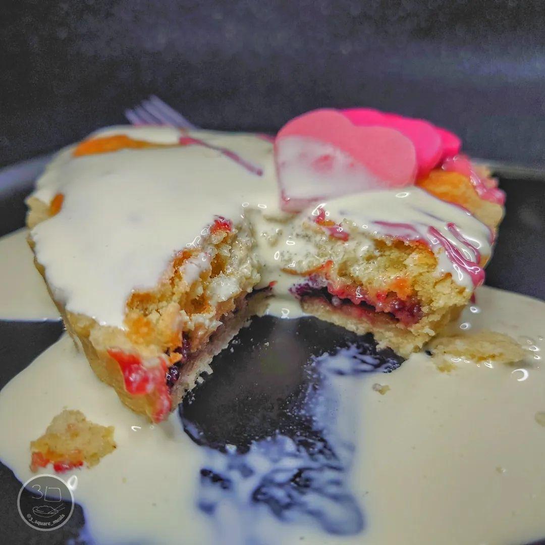 Valentine's Day Almond Pastry Tarts