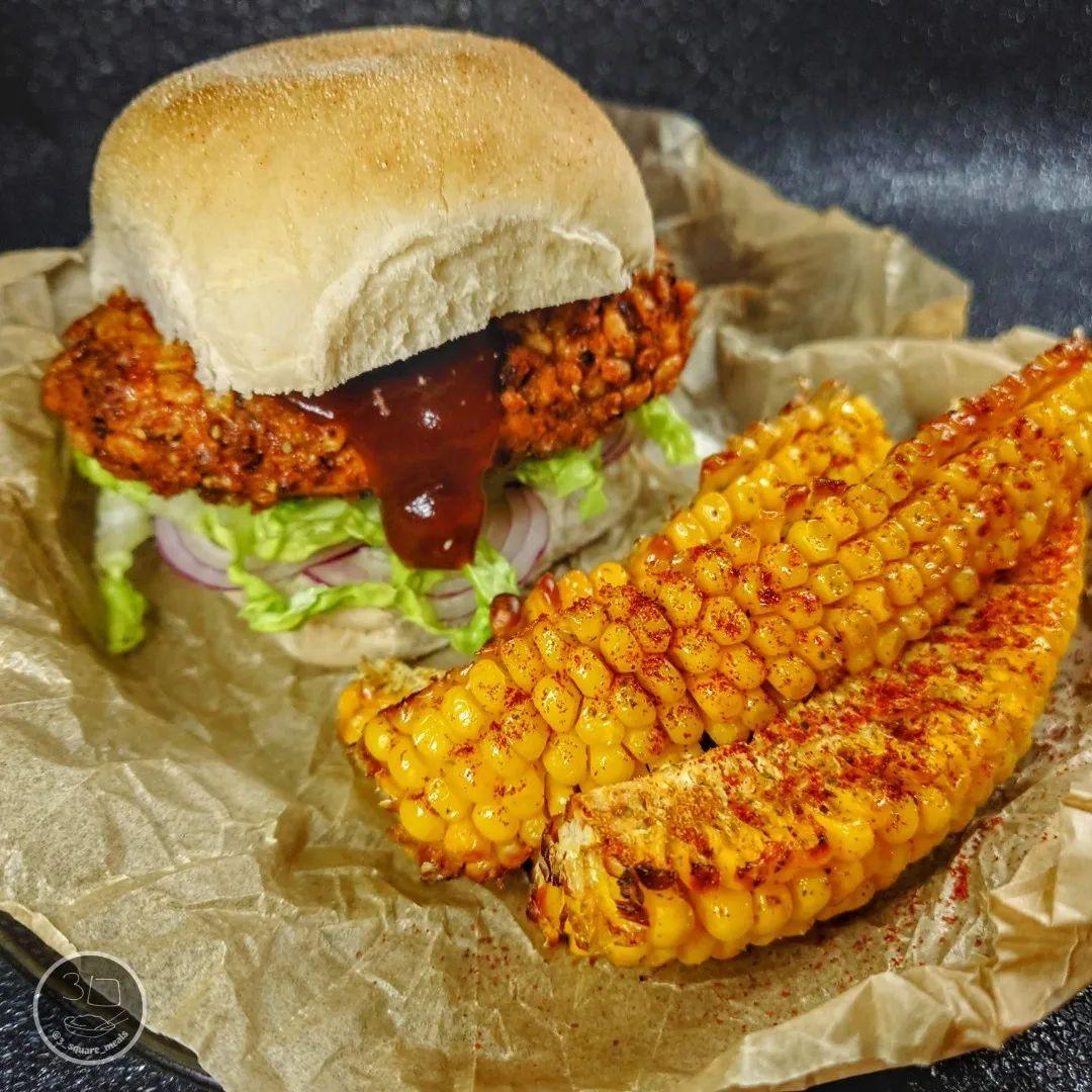 Spicy Plant-Based Chicken Burger