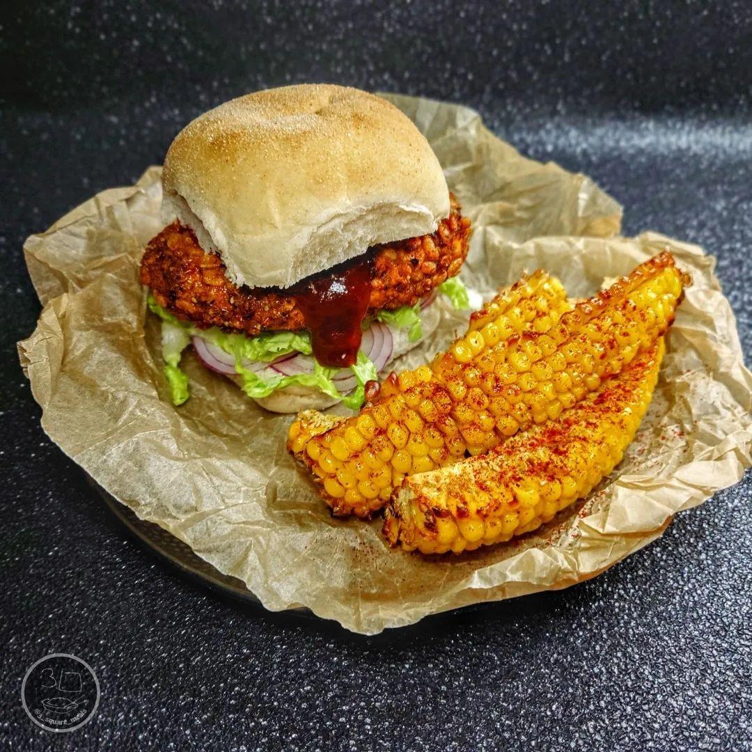 Spicy Plant-Based Chicken Burger