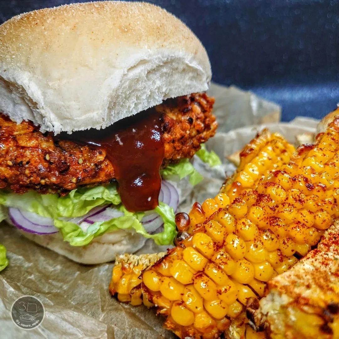 Spicy Plant-Based Chicken Burger
