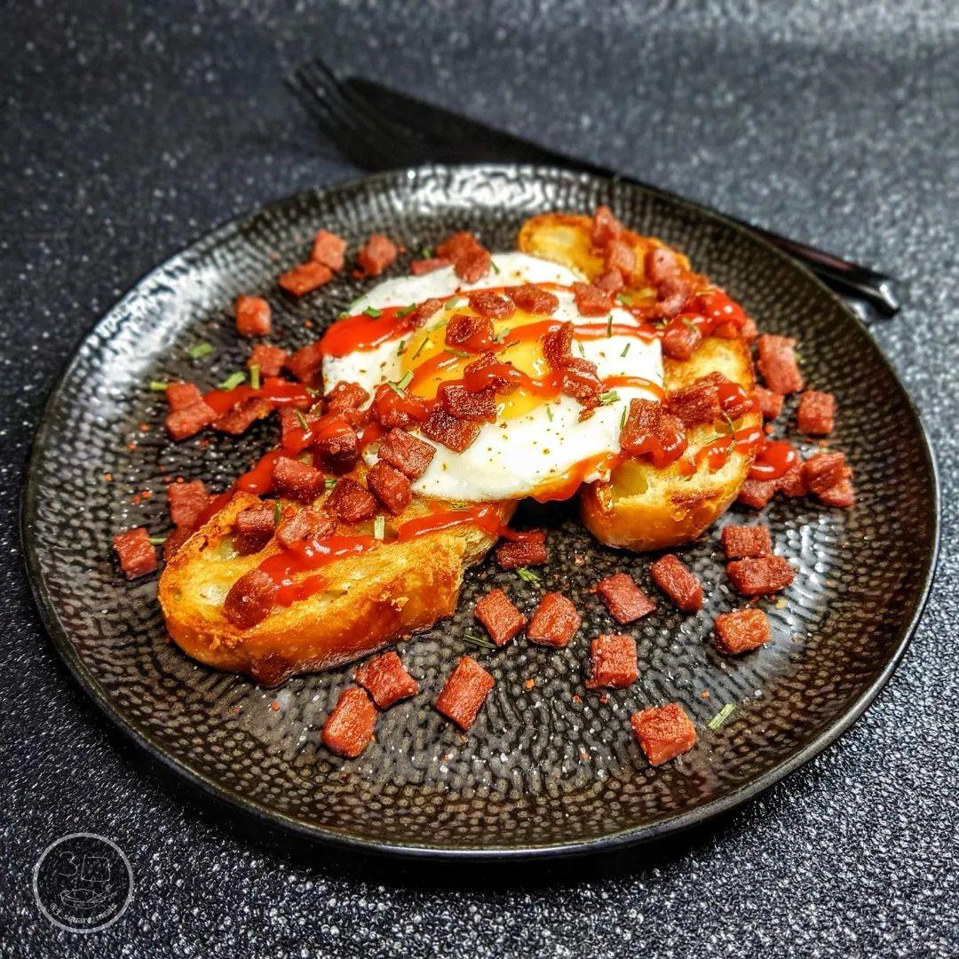 Fried Bread and Egg Breakfast