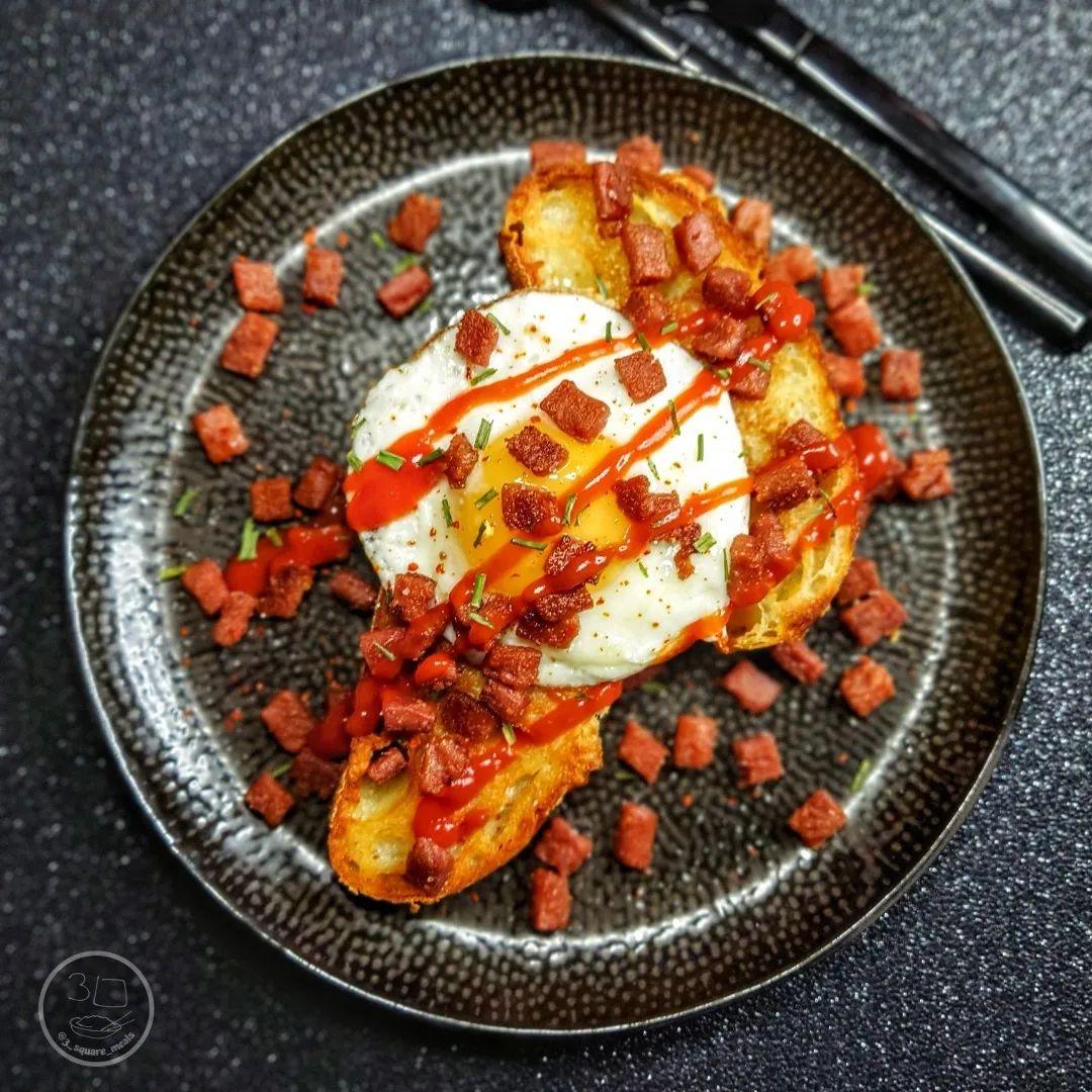 Fried Bread and Egg Breakfast