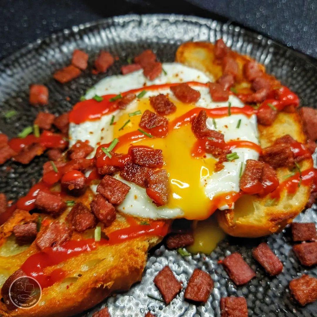 Fried Bread and Egg Breakfast