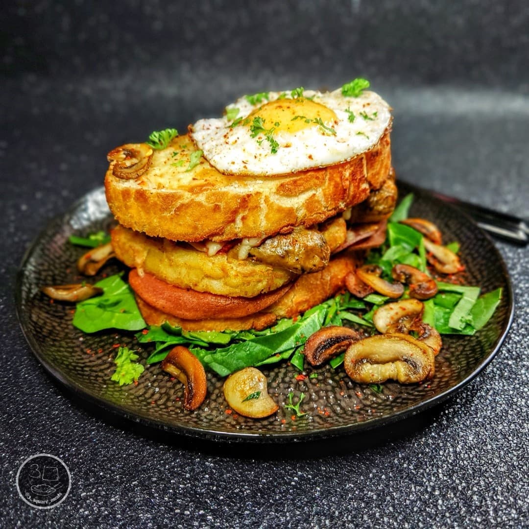 Monster Croque Madame Sandwich