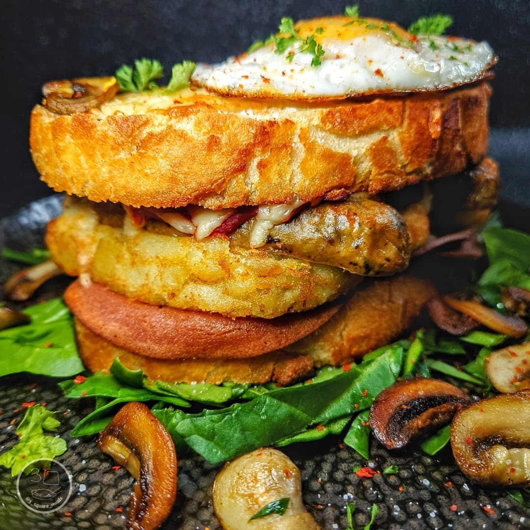 Monster Croque Madame Sandwich