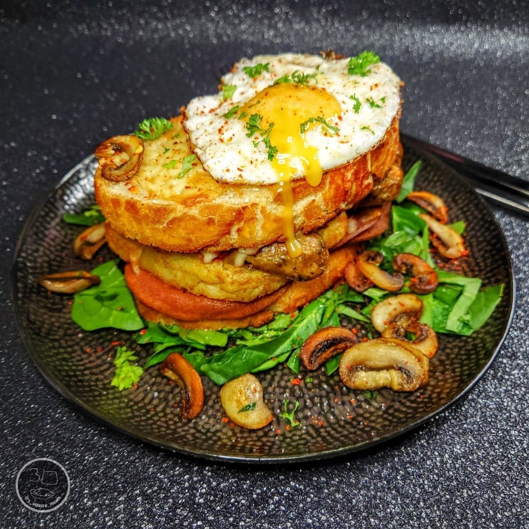 Monster Croque Madame Sandwich