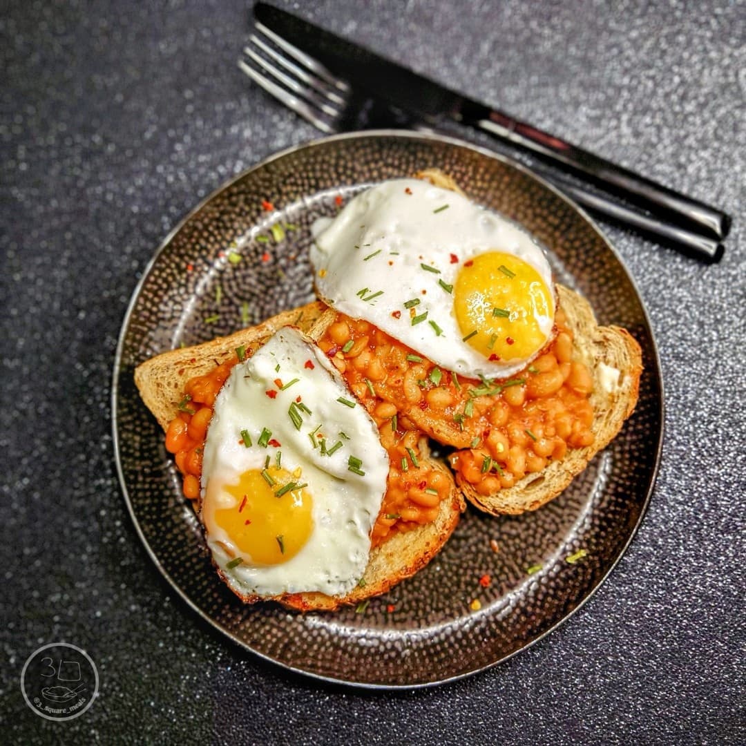 Eggs and Beans on Toast