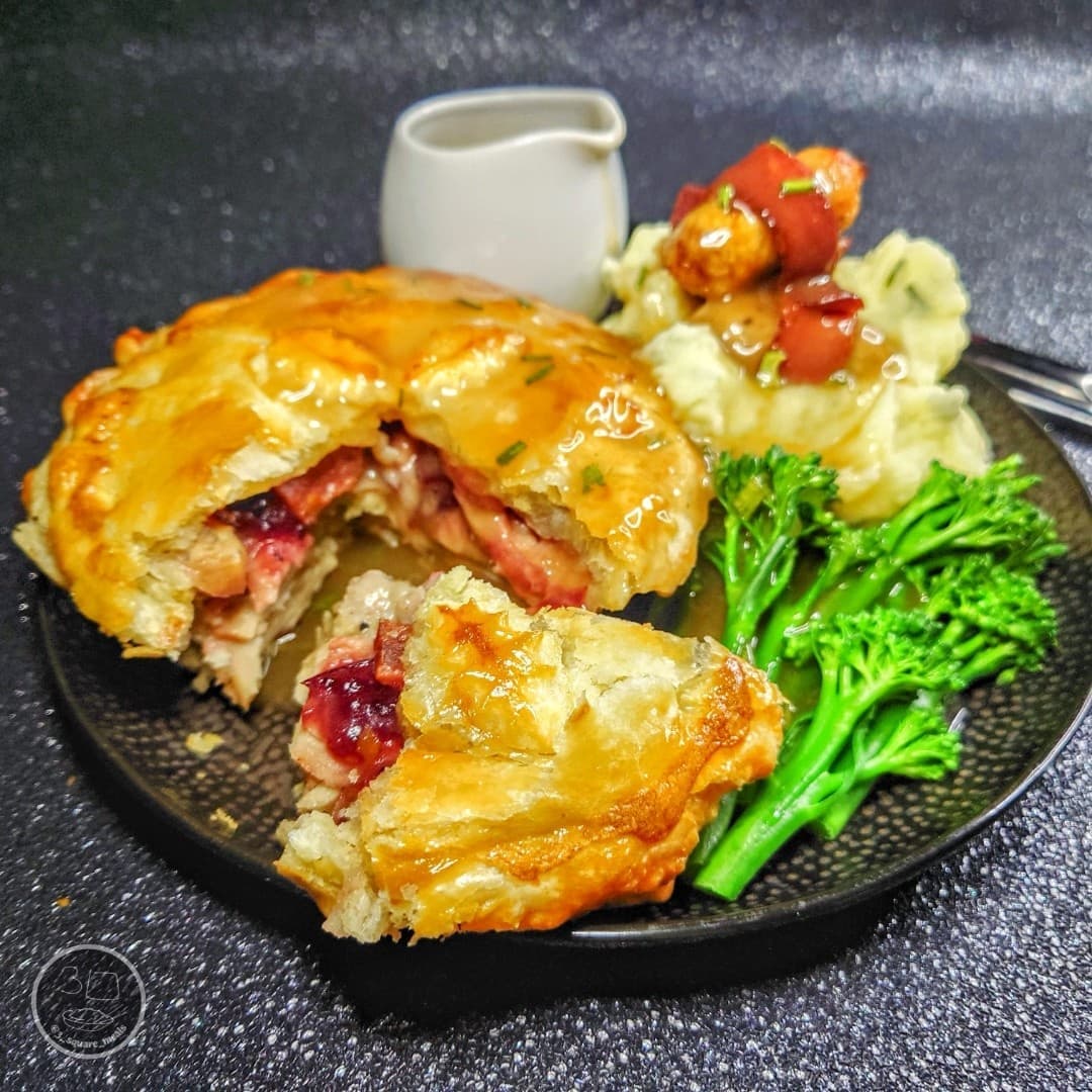 Festive Vegetarian Pie with Mash