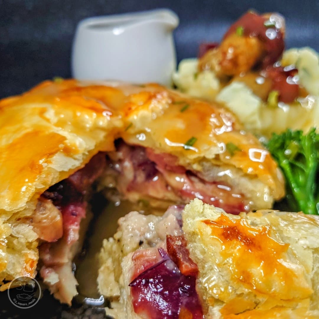Festive Vegetarian Pie with Mash