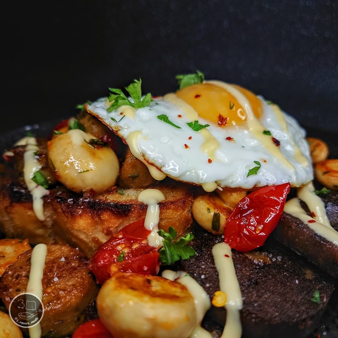 Vegetarian Fry-Up Breakfast