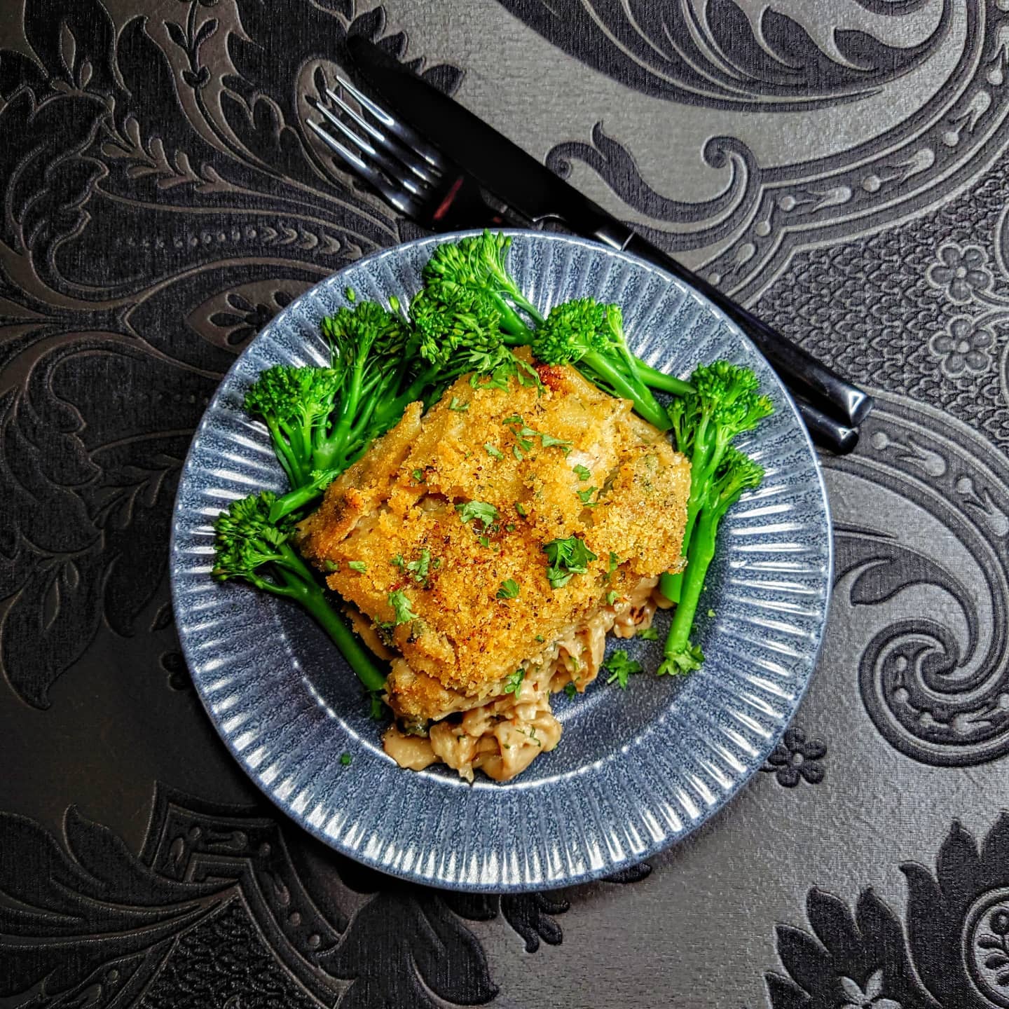 Garlic Kiev Pasta Bake