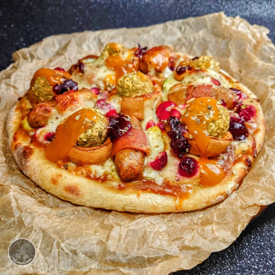 Festive Christmas Pizza