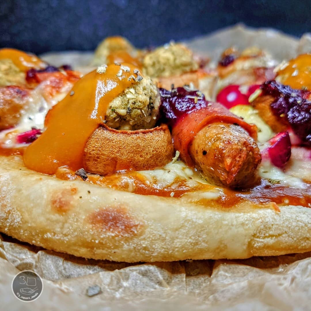 Festive Christmas Pizza