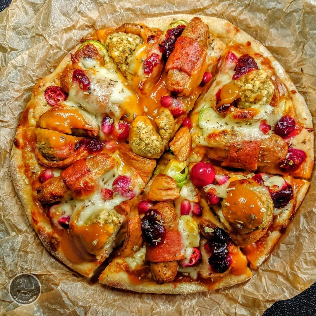 Festive Christmas Pizza
