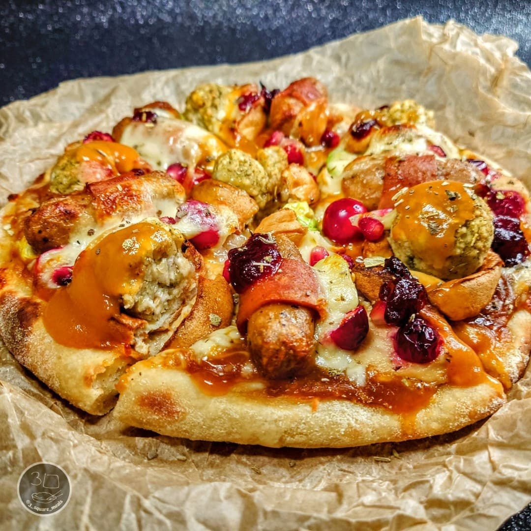Festive Christmas Pizza