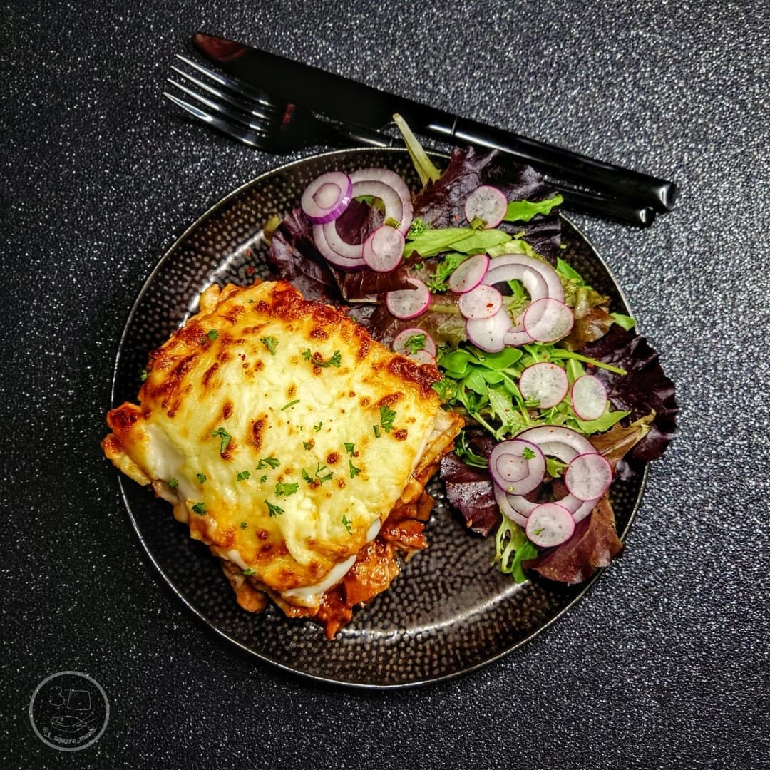 Jerk Chicken Vegetarian Lasagne