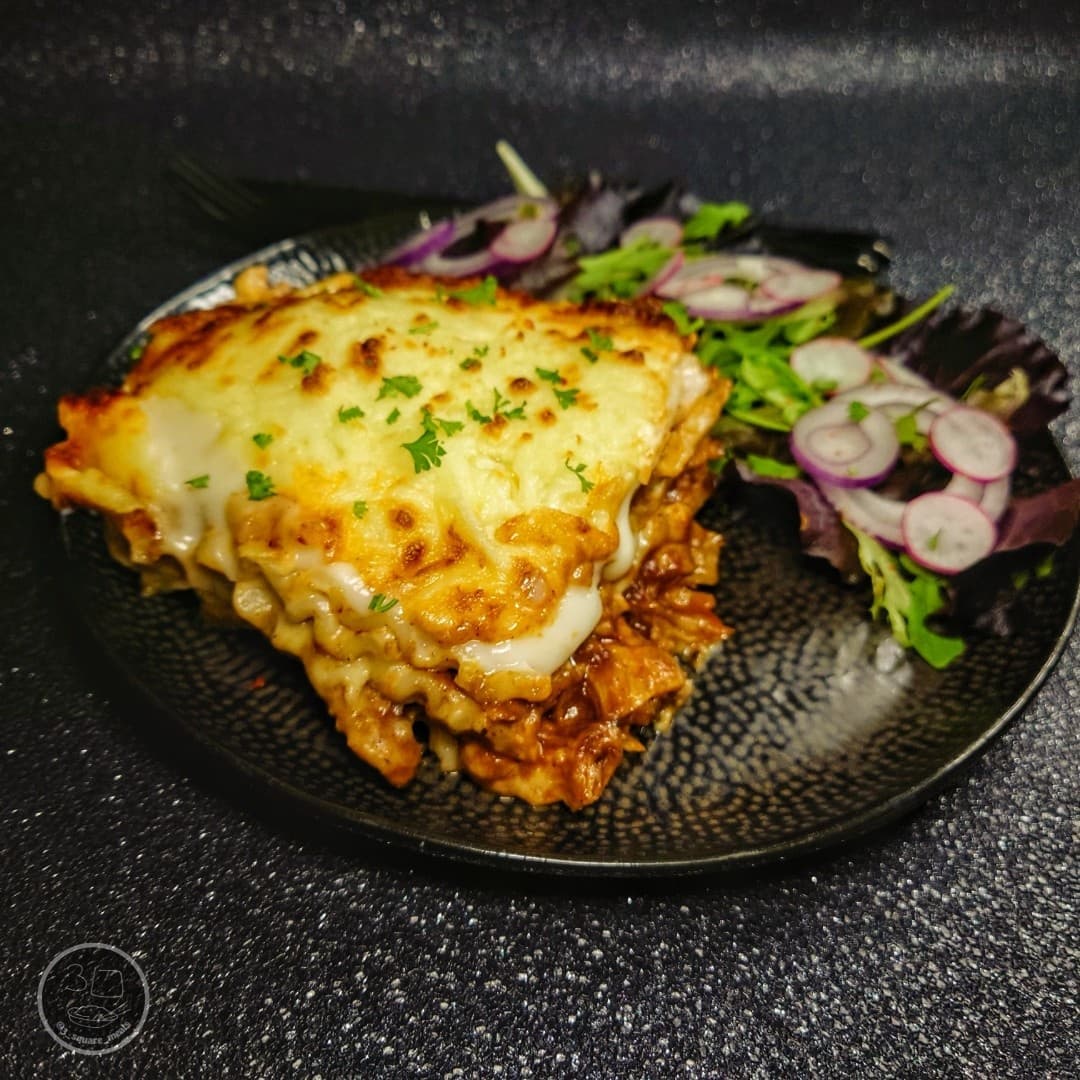Jerk Chicken Vegetarian Lasagne
