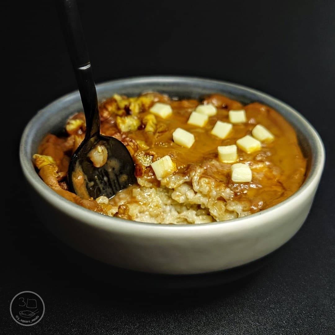 Sweet Cold Porridge Breakfast Delight