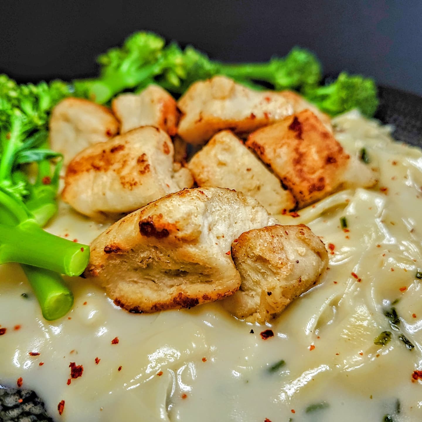 Creamy Vegan Chicken Tagliatelle