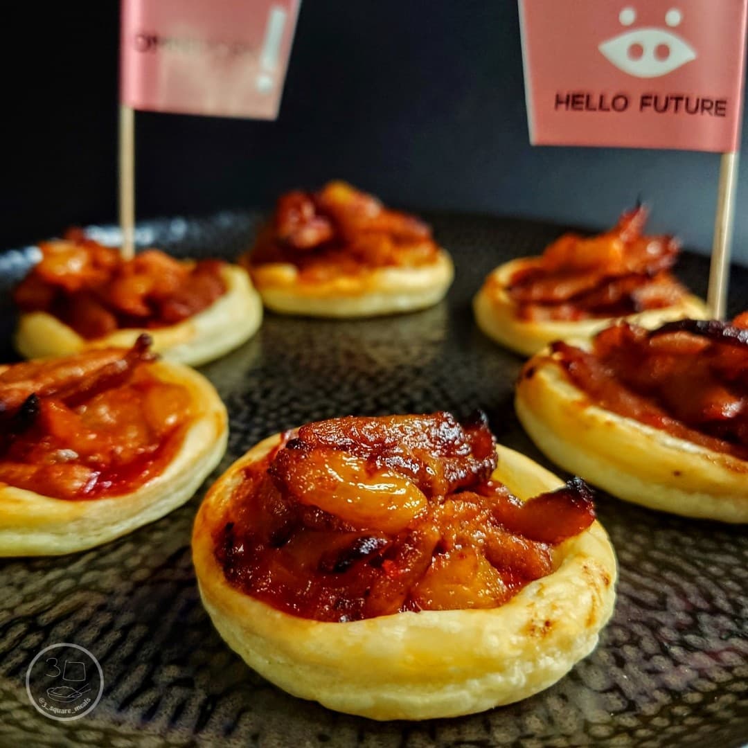 Hawaiian-Style Vegan Puff Pastry Snacks