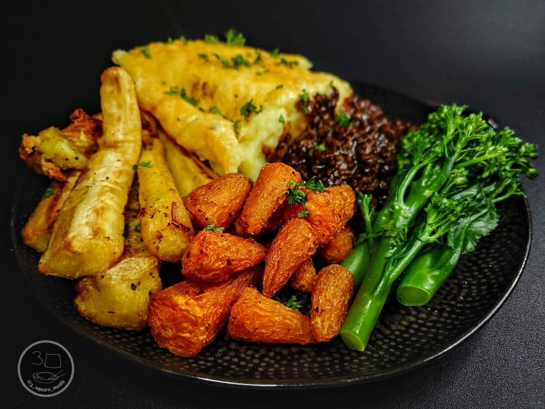 Vegetarian Shepherd's Pie with Vegetables