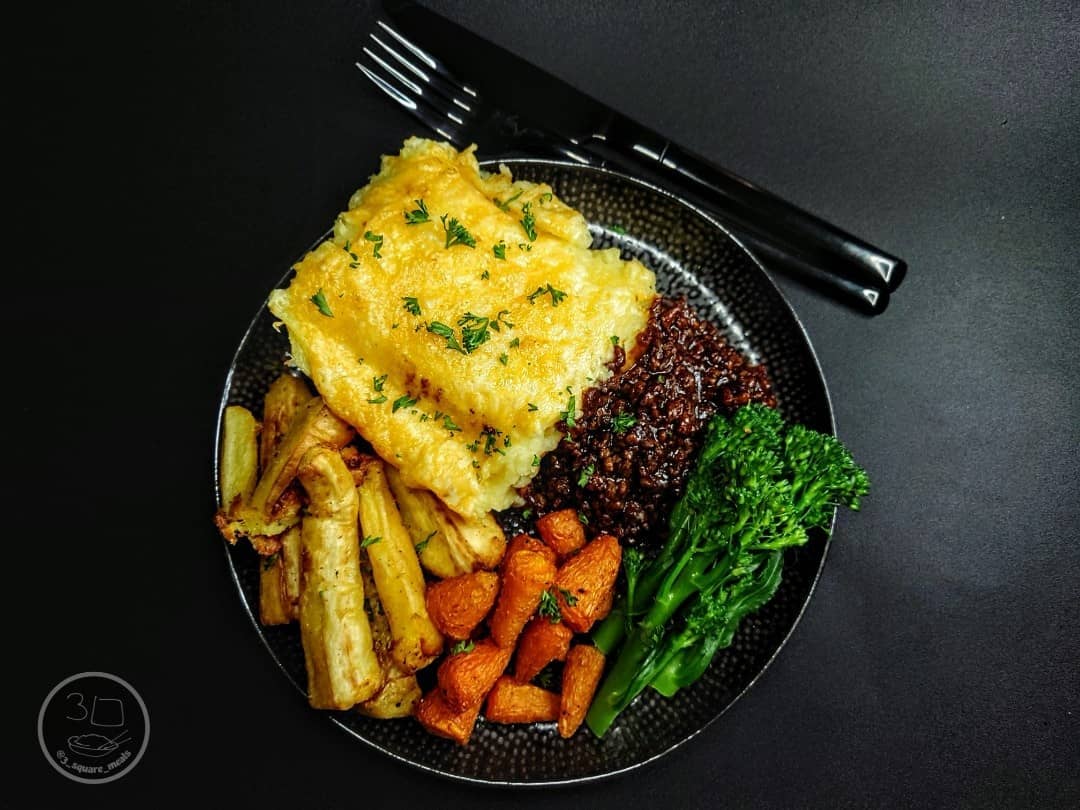Vegetarian Shepherd's Pie with Vegetables