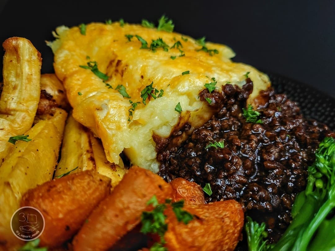 Vegetarian Shepherd's Pie with Vegetables