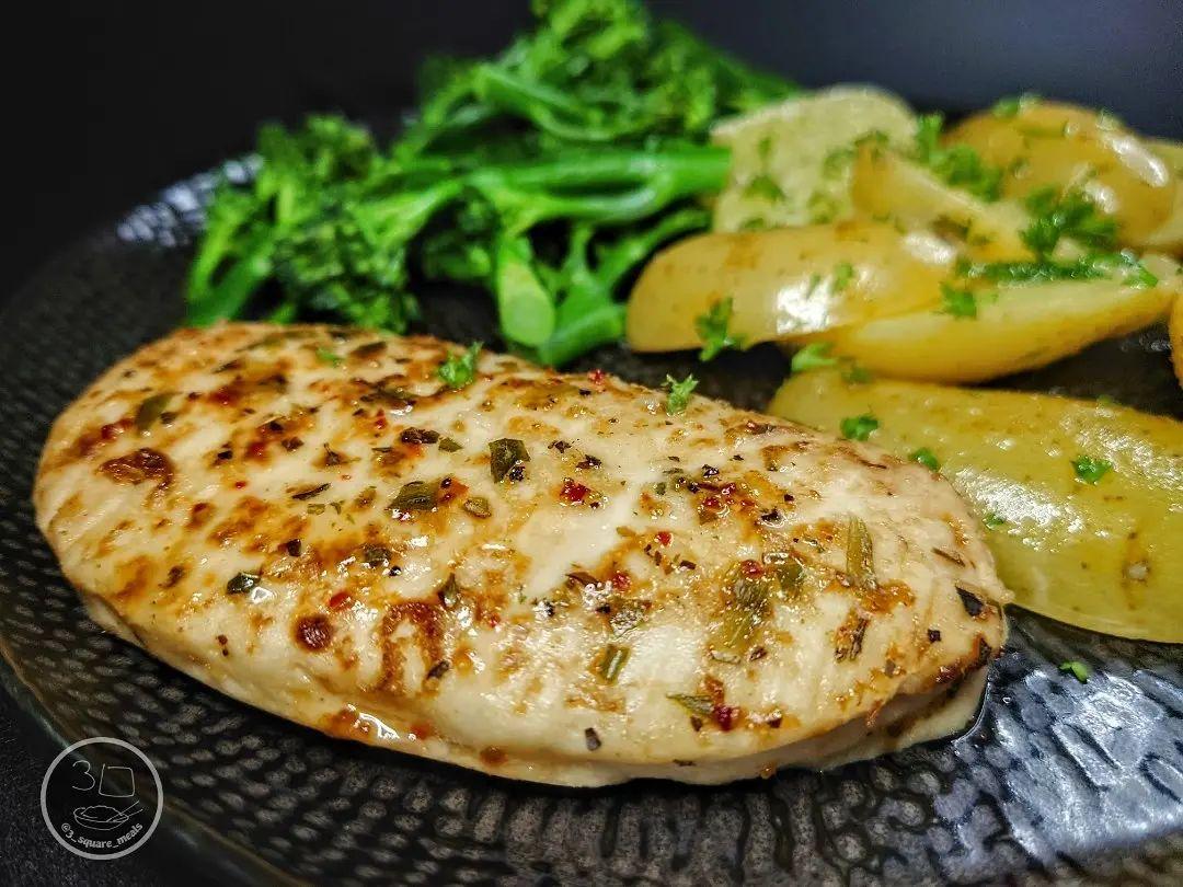 Herb-Roasted Plant-Based Chicken with Sides