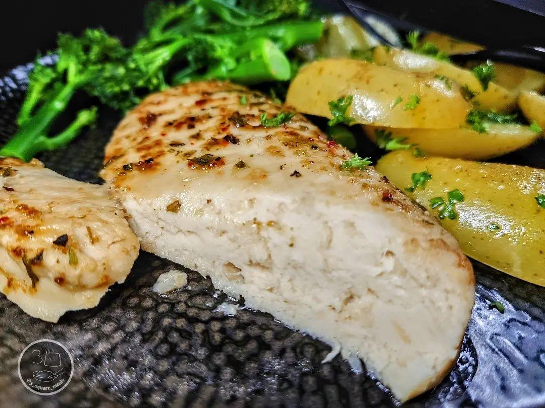Herb-Roasted Plant-Based Chicken with Sides