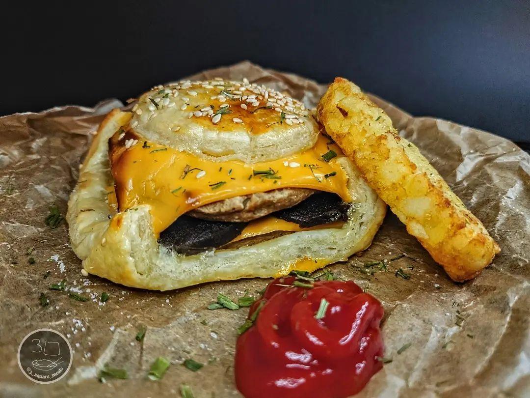 Sausage and Black Pudding Breakfast Pastry