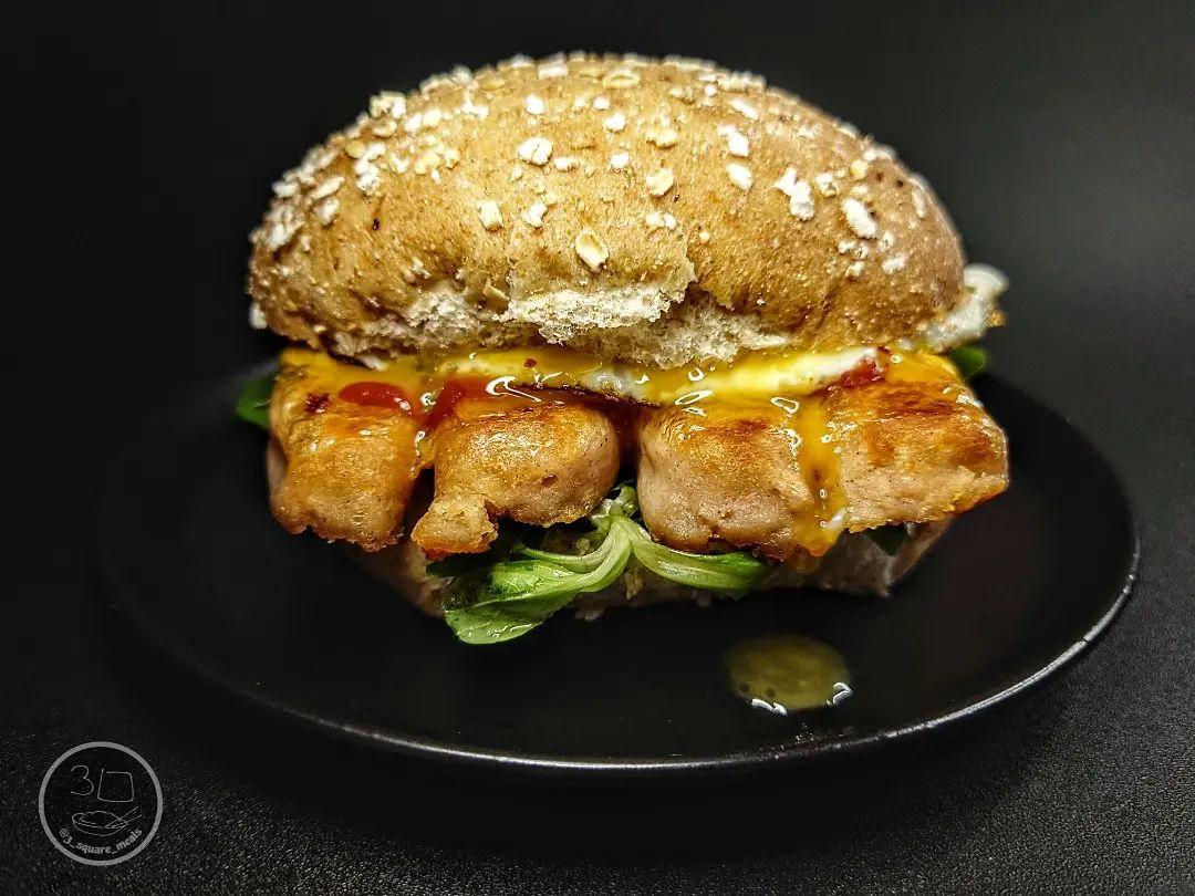 Vegetarian Sausage and Egg Butty