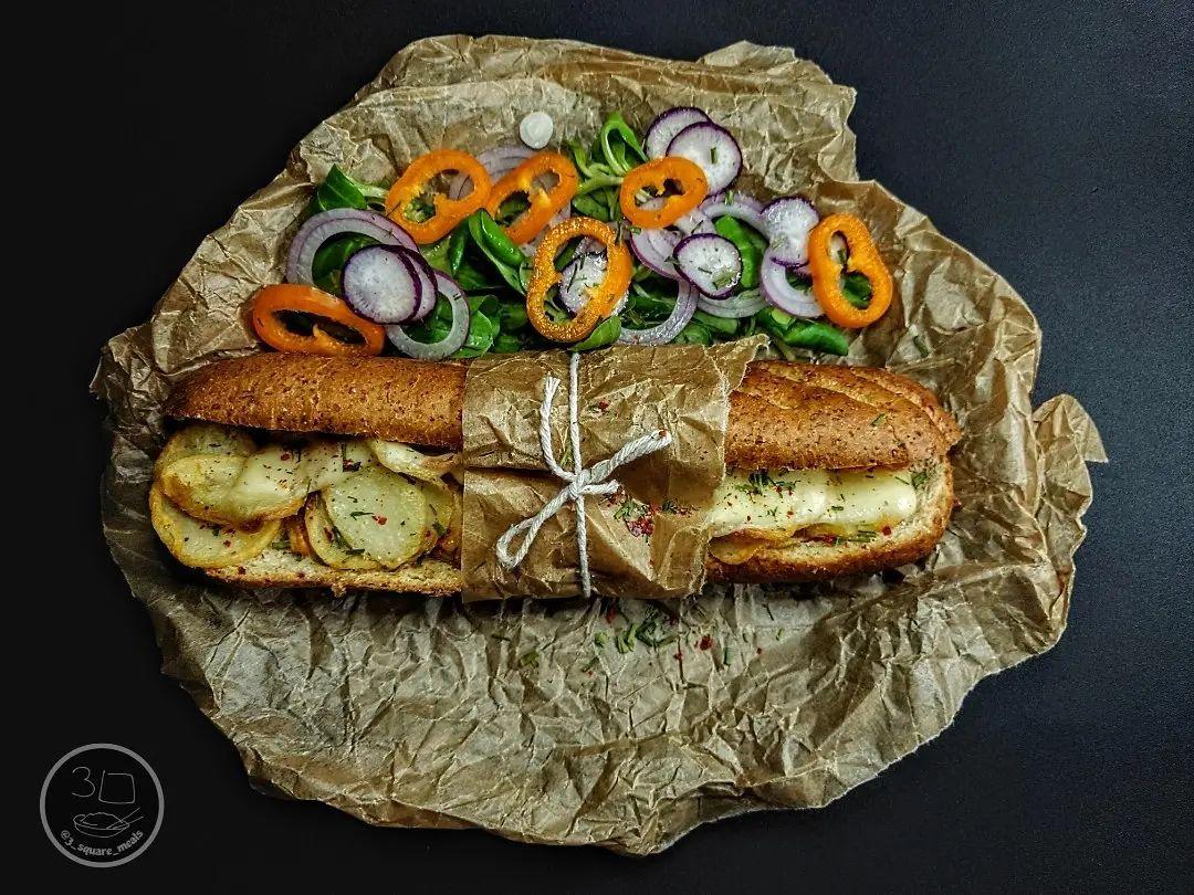 Baked Cheesy Chips Baguette