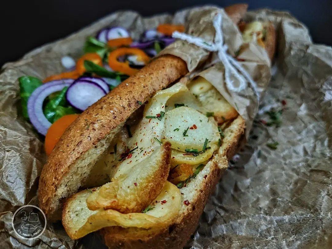 Baked Cheesy Chips Baguette