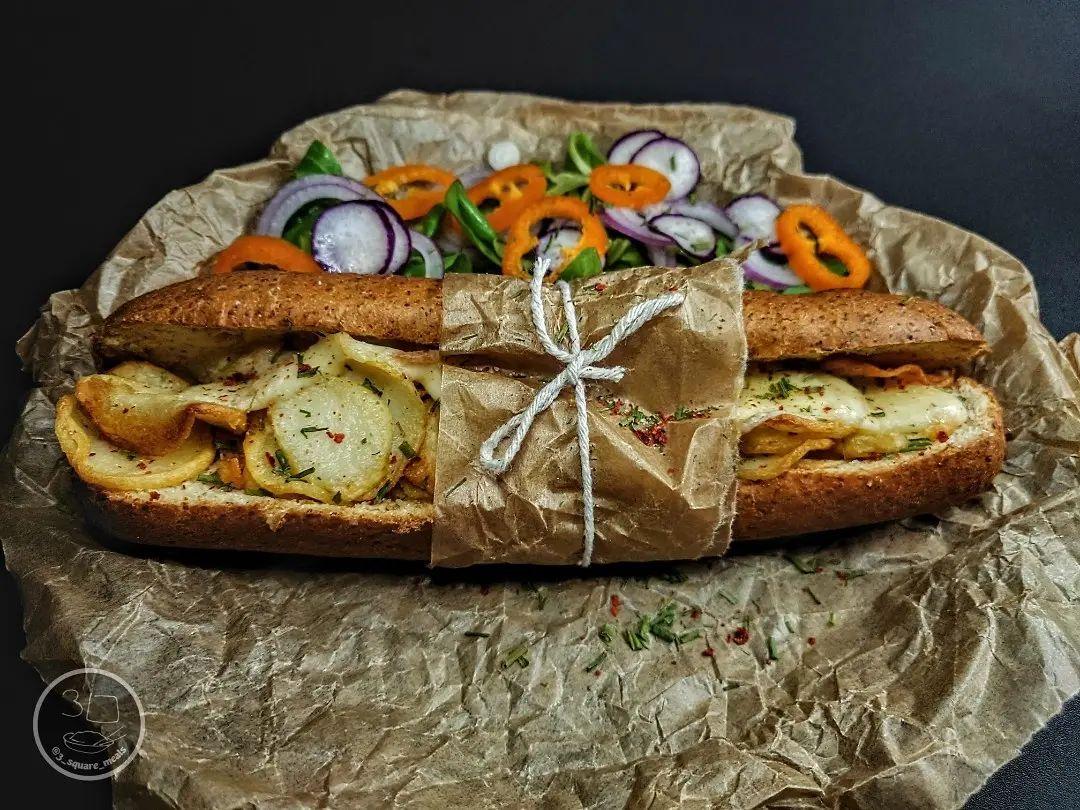Baked Cheesy Chips Baguette