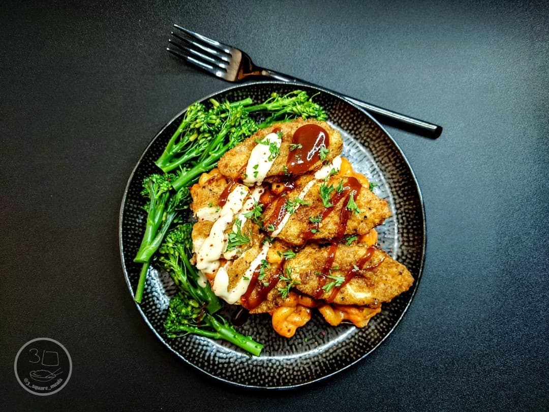 Spicy Vegetarian Pasta with Chik'n Tenders