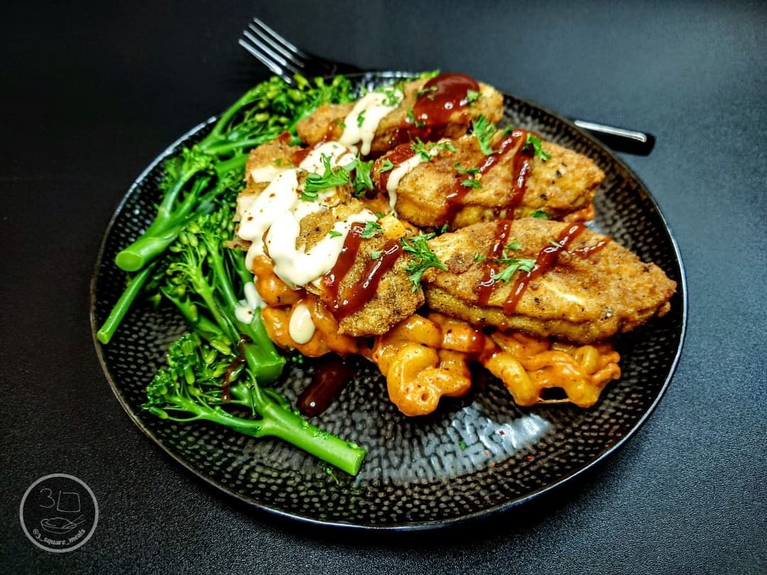 Spicy Vegetarian Pasta with Chik'n Tenders