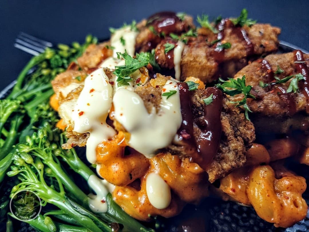 Spicy Vegetarian Pasta with Chik'n Tenders