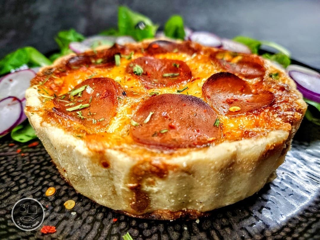 Warm Quiche with Salad