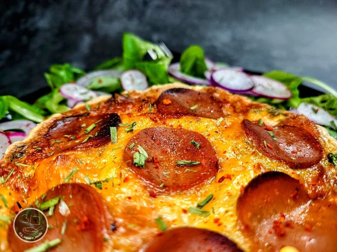 Warm Quiche with Salad