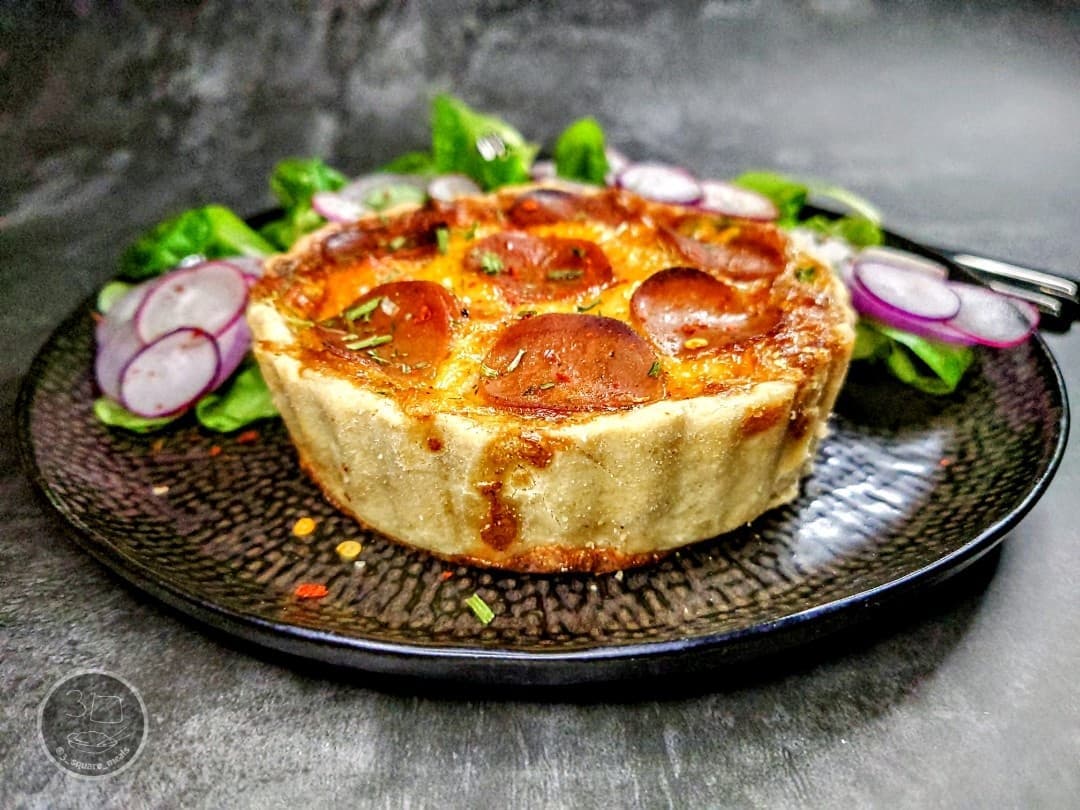 Warm Quiche with Salad