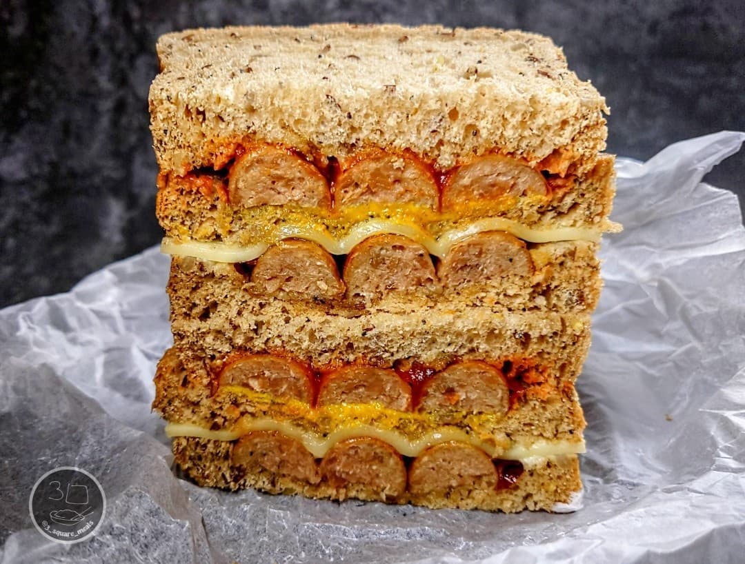 Saucy Sausage Club Sandwich