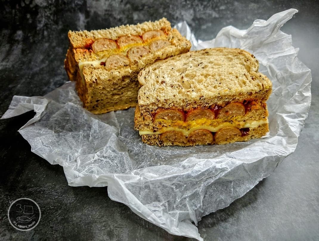 Saucy Sausage Club Sandwich