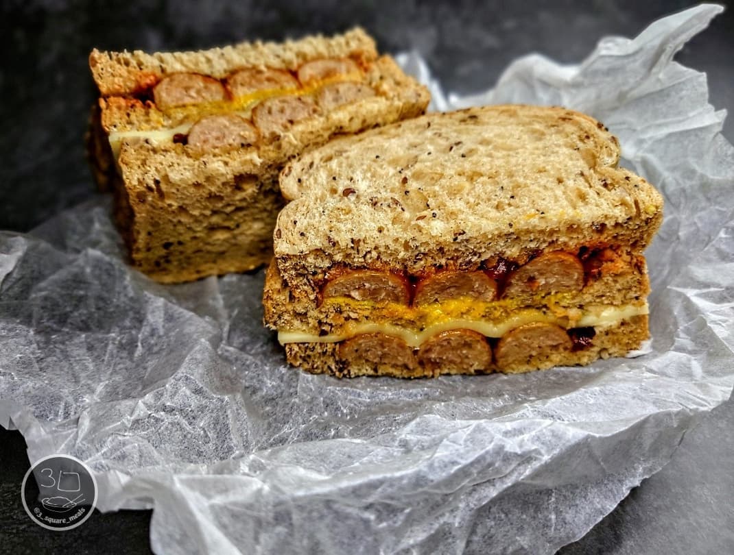 Saucy Sausage Club Sandwich