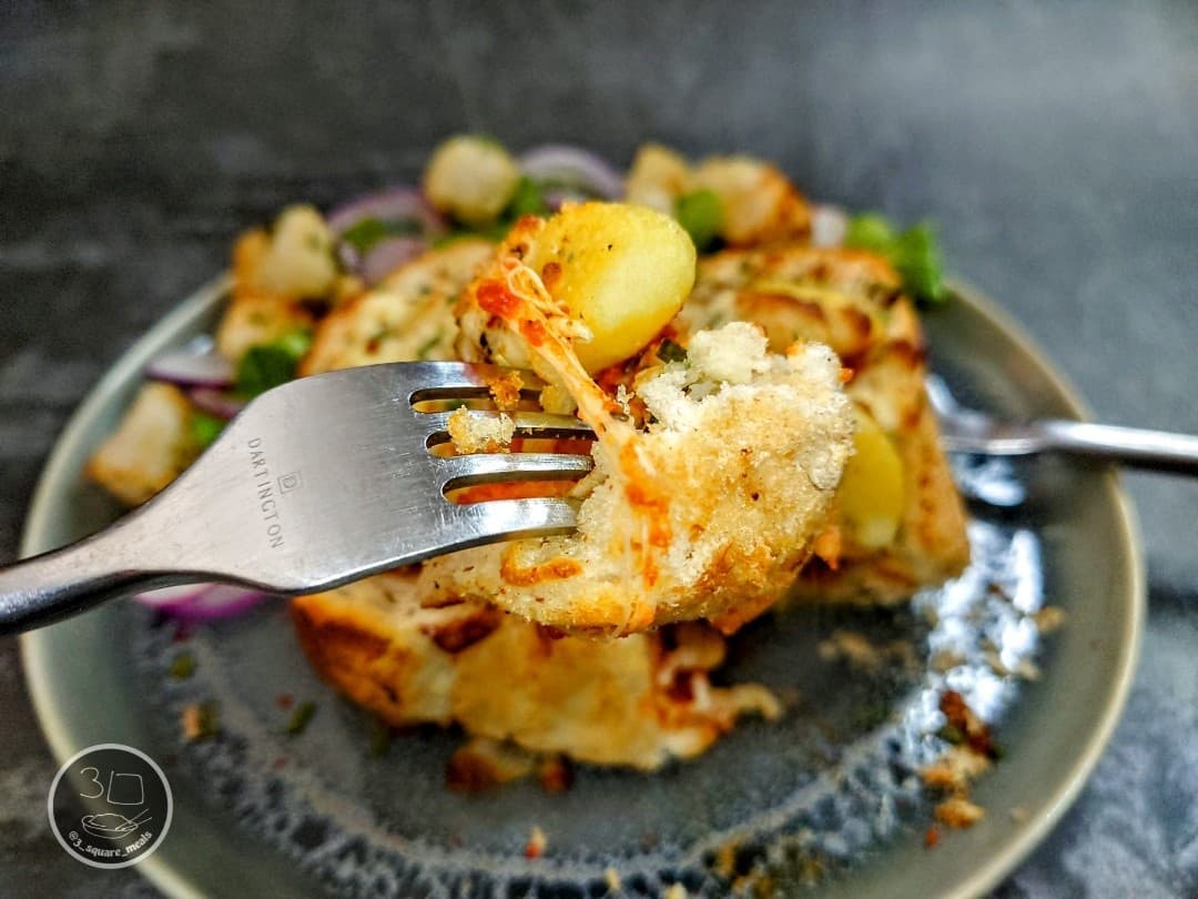Gnocchi Stuffed Tiger Bread Boat