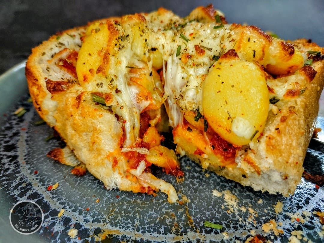 Gnocchi Stuffed Tiger Bread Boat