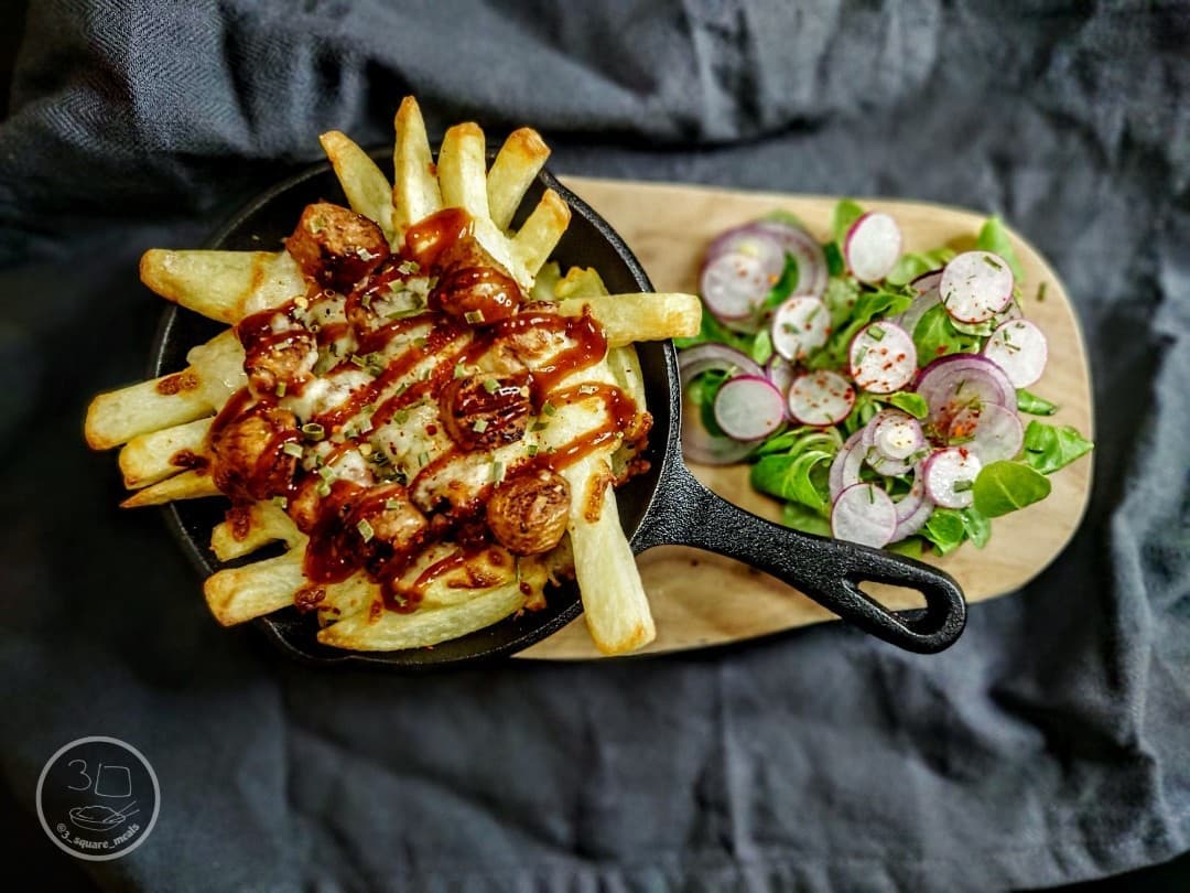 Cheesy Chips and Sausage