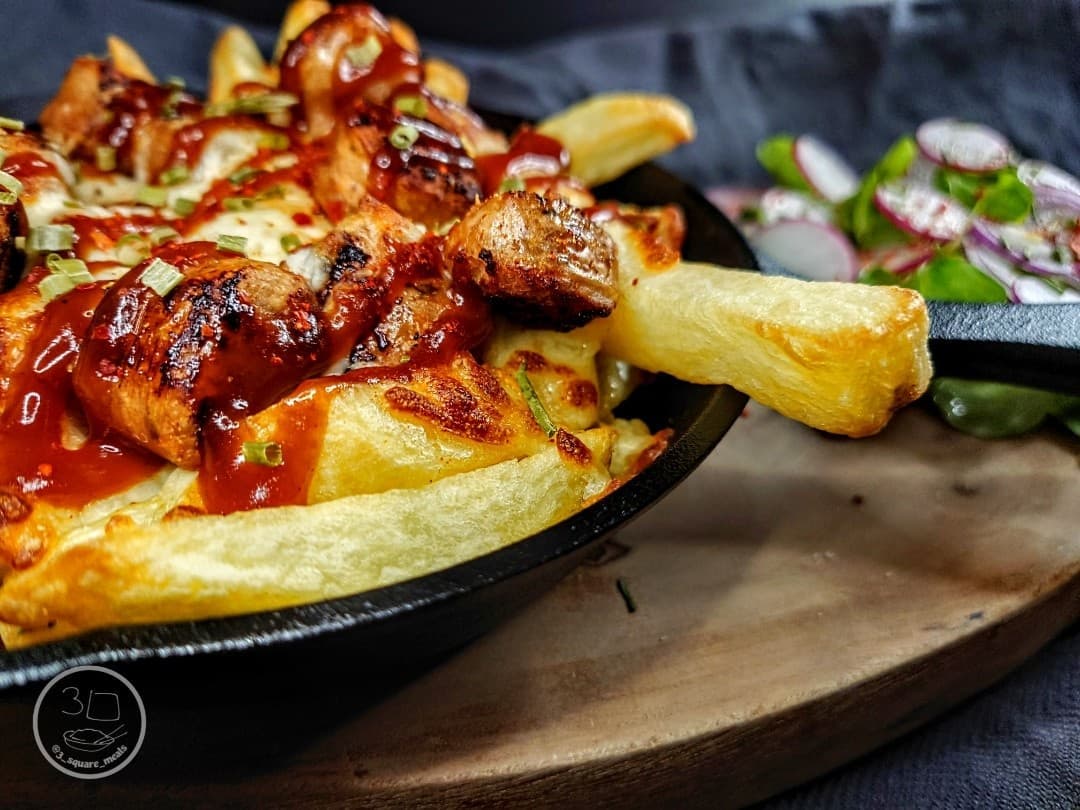 Cheesy Chips and Sausage