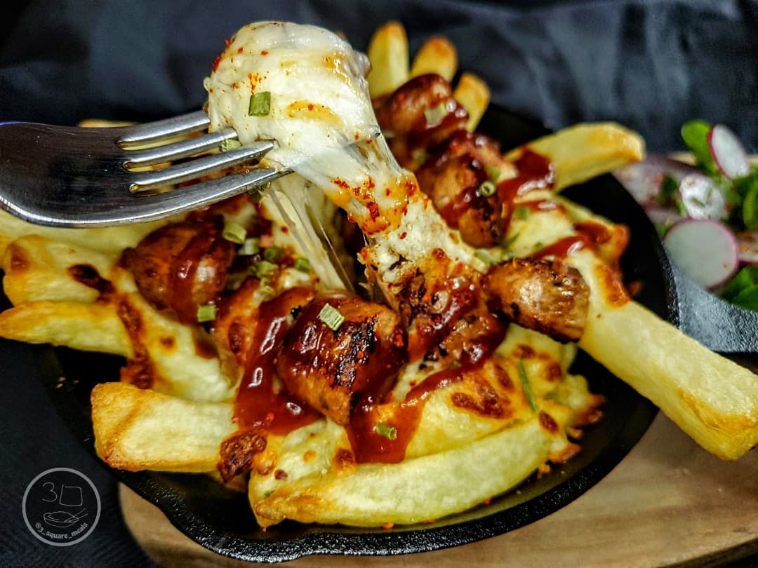 Cheesy Chips and Sausage