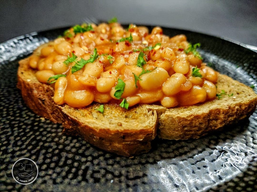 Simple Beans on Toast Breakfast