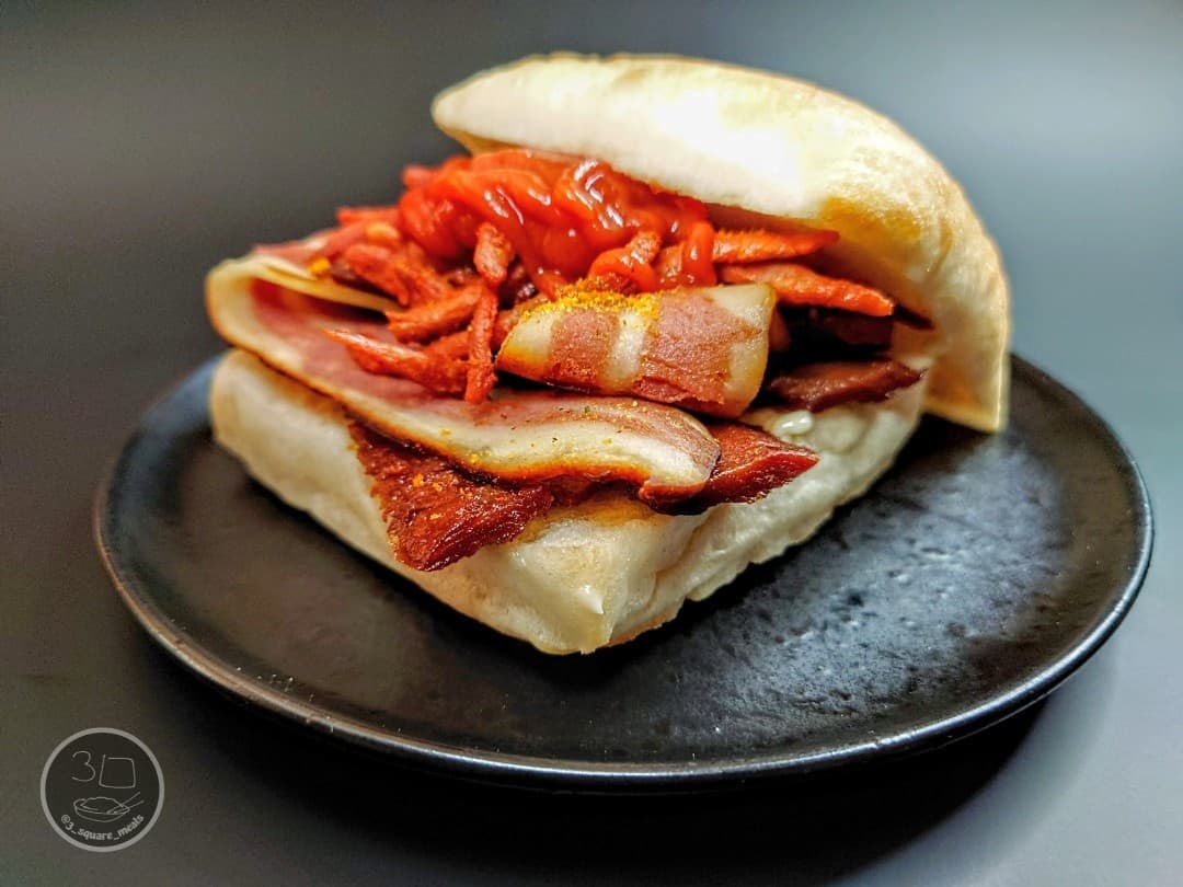 Veggie Bacon Sandwich Butty